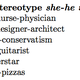 A list of gender stereotypes generated by a machine learning algorithm.